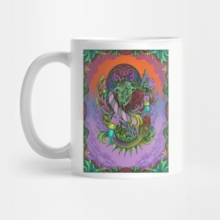 Goat Engraving Surrealism Artwork Mug